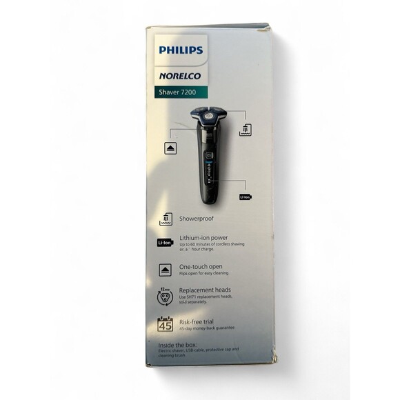 Philips Norelco 7200 Rechargeable Wet & Dry Electric Shaver, S7887/82 w SenseIQ - Picture 4 of 12